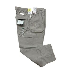 NWT Cabelas Trail Hiker Mens 40x31  Flannel Lined Cargo Pants Gorpcore New